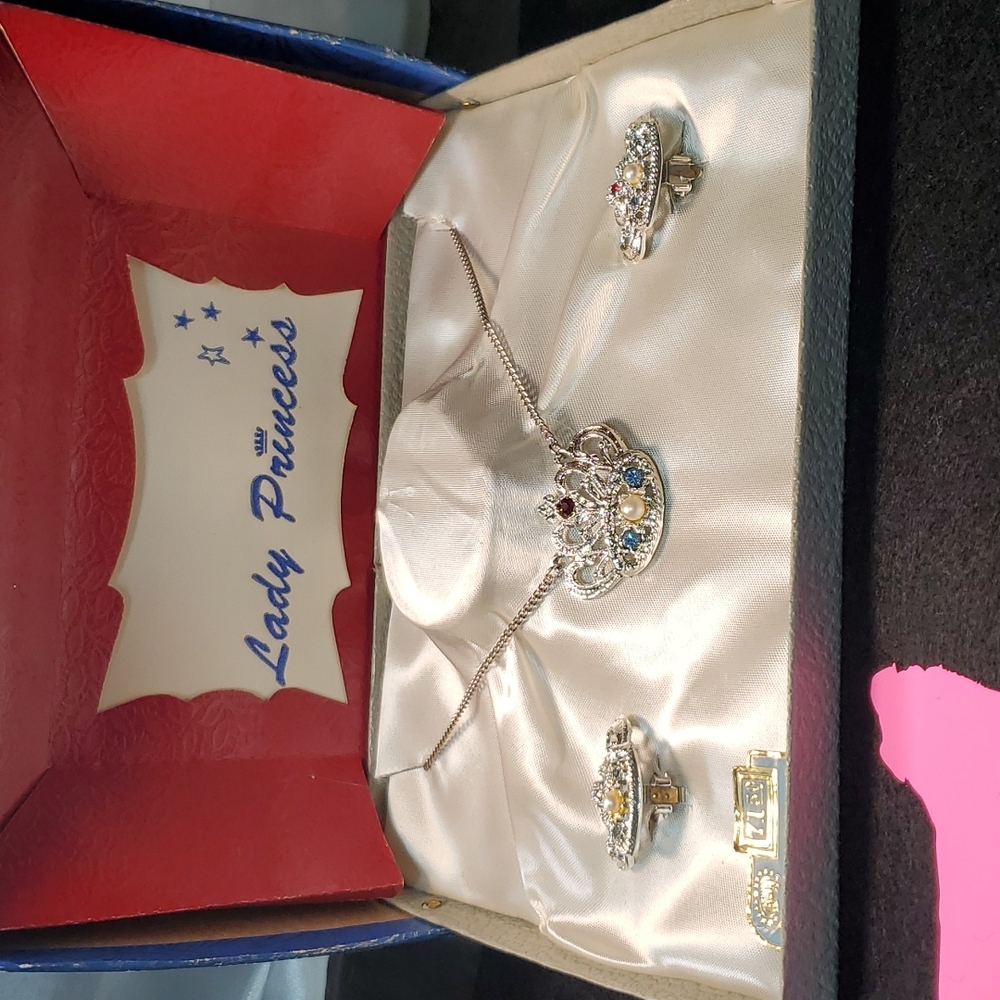 Lady princess jewelry set, vintage, NWT, Retro, Girlhood core